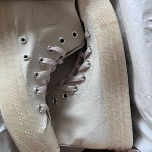 Custom cream / ivory converse